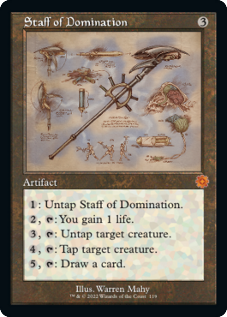 Staff of Domination (Retro Schematic) [The Brothers' War Retro Artifacts] | Mindsight Gaming