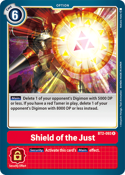 Shield of the Just [BT2-093] [Release Special Booster Ver.1.0] | Mindsight Gaming