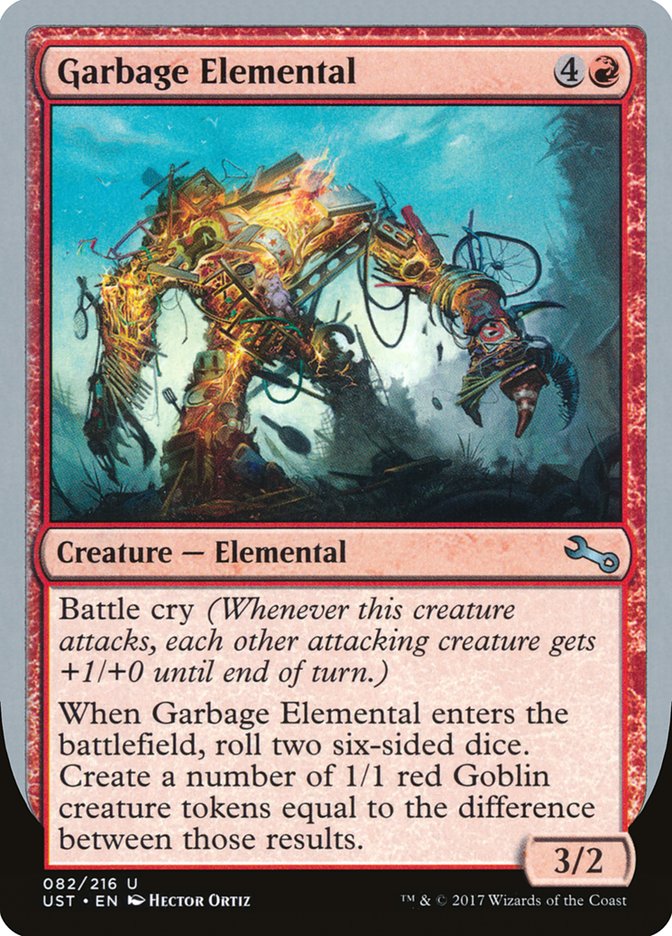 Garbage Elemental (3/2 Creature) [Unstable] | Mindsight Gaming