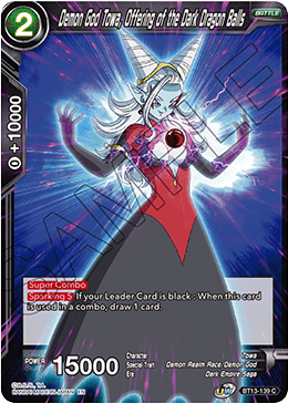 Demon God Towa, Offering of the Dark Dragon Balls (Common) [BT13-139] | Mindsight Gaming