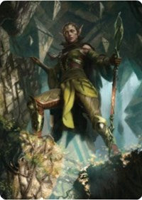 Nissa of Shadowed Boughs 1 Art Card [Zendikar Rising Art Series] | Mindsight Gaming