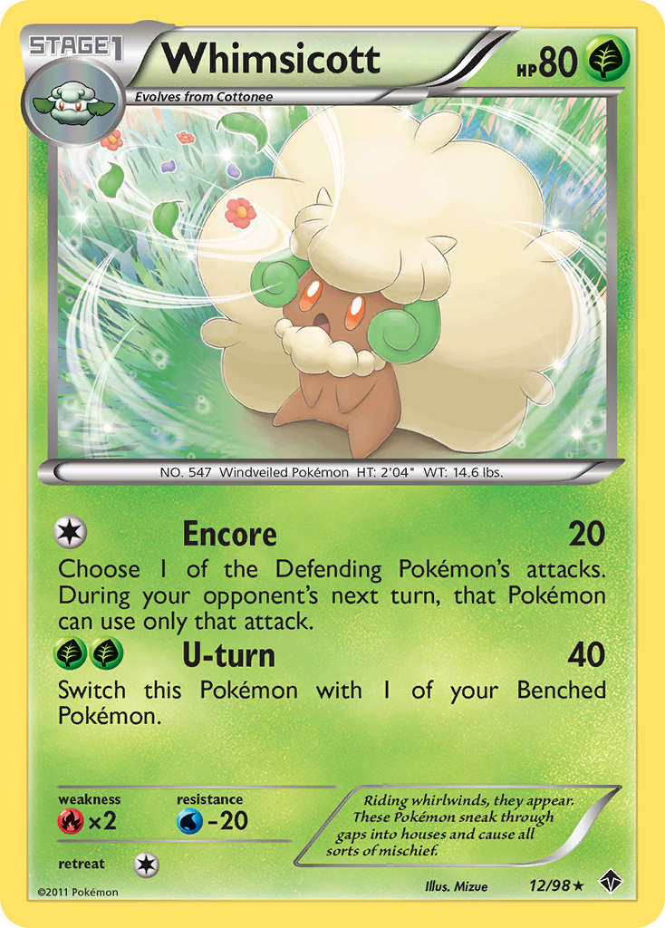 Whimsicott (12/98) [Black & White: Emerging Powers] | Mindsight Gaming