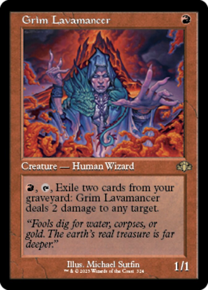 Grim Lavamancer (Retro) [Dominaria Remastered] | Mindsight Gaming