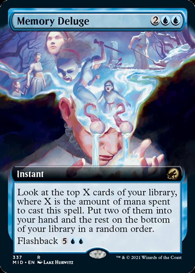 Memory Deluge (Extended) [Innistrad: Midnight Hunt] | Mindsight Gaming