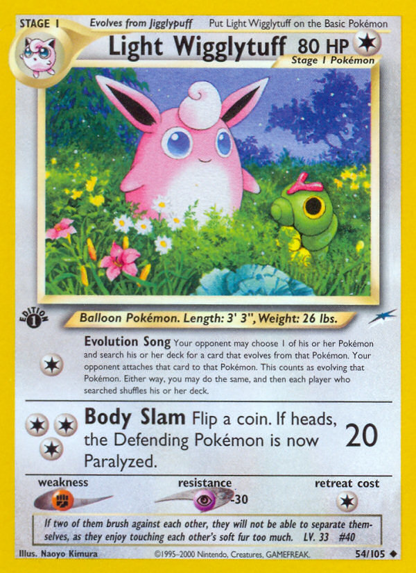 Light Wigglytuff (54/105) [Neo Destiny 1st Edition] | Mindsight Gaming