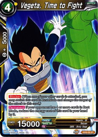 Vegeta, Time to Fight (Starter Deck - Rising Broly) [SD8-08] | Mindsight Gaming