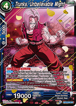 Trunks, Unbelievable Might (Super Rare) [BT13-042] | Mindsight Gaming