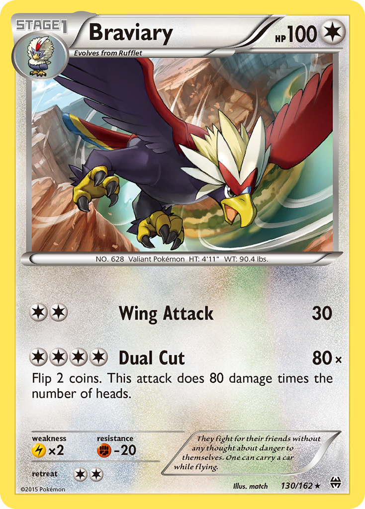 Braviary (130/162) [XY: BREAKthrough] | Mindsight Gaming