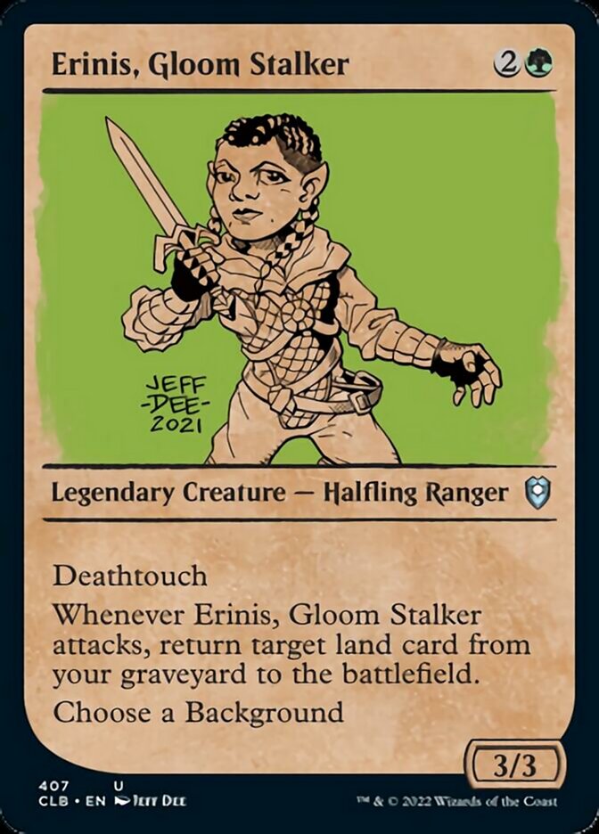 Erinis, Gloom Stalker (Showcase) [Commander Legends: Battle for Baldur's Gate] | Mindsight Gaming