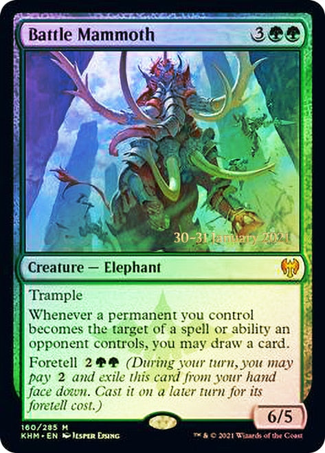 Battle Mammoth  [Kaldheim Prerelease Promos] | Mindsight Gaming