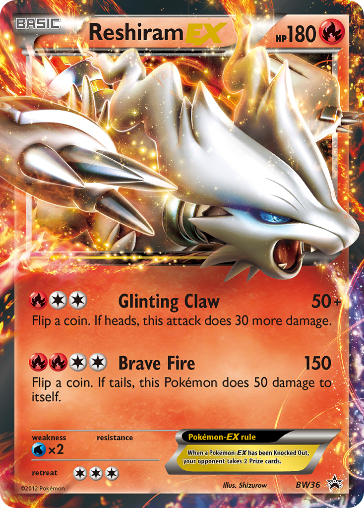 Reshiram EX (BW36) [Black & White: Black Star Promos] | Mindsight Gaming