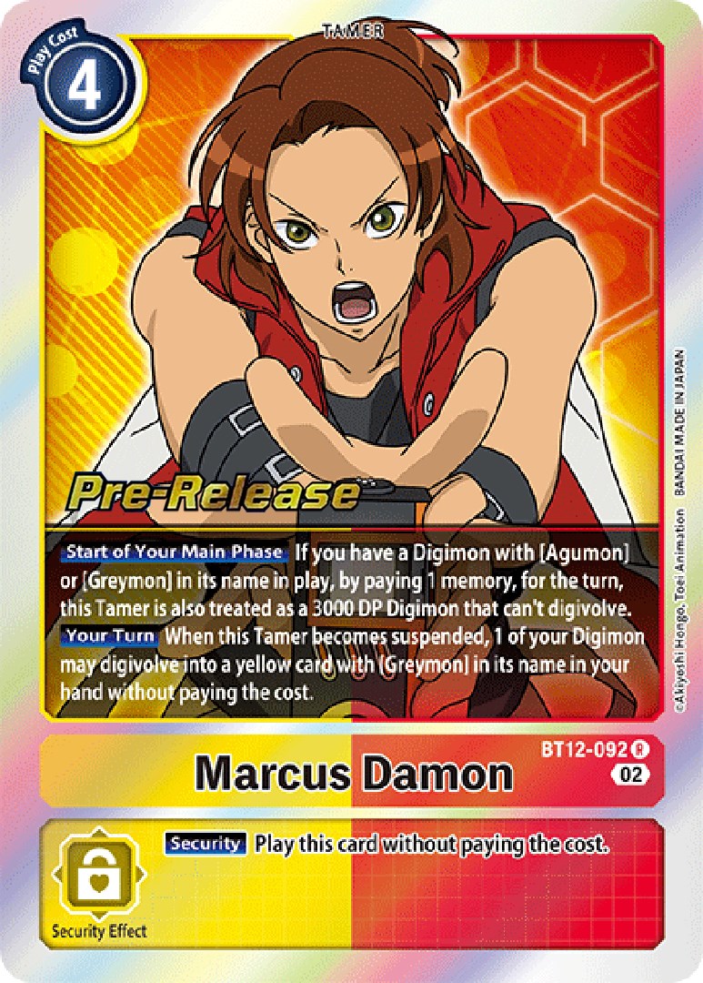 Marcus Damon [BT12-092] [Across Time Pre-Release Cards] | Mindsight Gaming