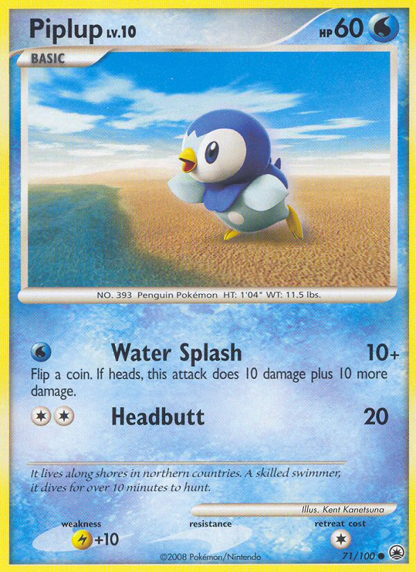 Piplup (71/100) [Diamond & Pearl: Majestic Dawn] | Mindsight Gaming