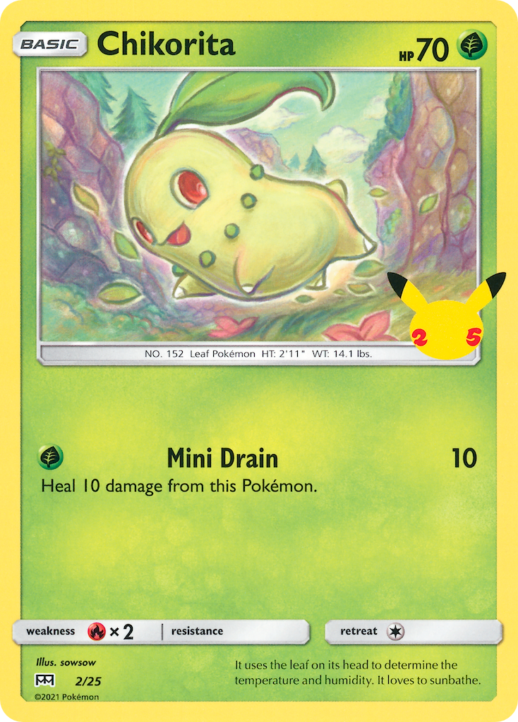 Chikorita (2/25) [McDonald's 25th Anniversary] | Mindsight Gaming