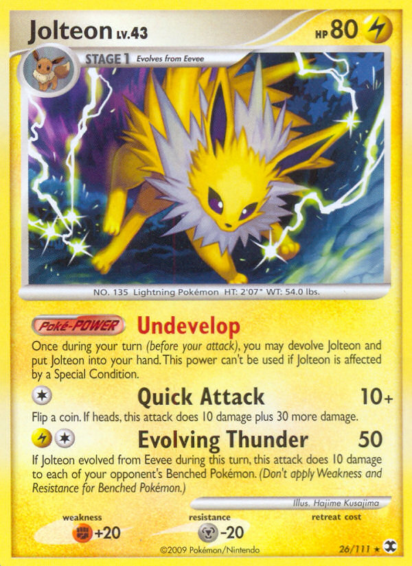 Jolteon (26/111) [Platinum: Rising Rivals] | Mindsight Gaming