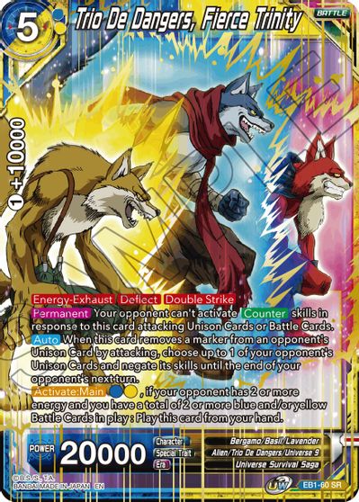 Trio De Dangers, Fierce Trinity (EB1-060) [Battle Evolution Booster] | Mindsight Gaming