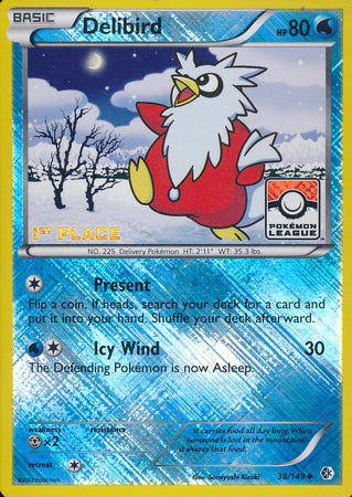 Delibird (38/149) (League Promo 1st Place) [Black & White: Boundaries Crossed] | Mindsight Gaming