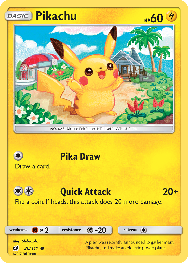 Pikachu (30/111) [Sun & Moon: Crimson Invasion] | Mindsight Gaming