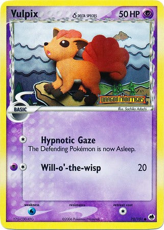 Vulpix (70/101) (Delta Species) (Stamped) [EX: Dragon Frontiers] | Mindsight Gaming