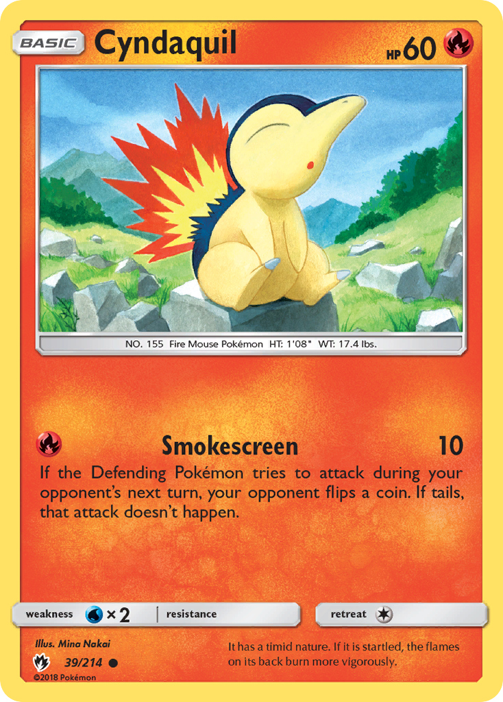 Cyndaquil (39/214) [Sun & Moon: Lost Thunder] | Mindsight Gaming