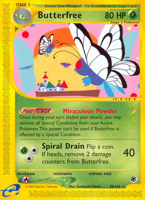 Butterfree (38/165) [Expedition: Base Set] | Mindsight Gaming