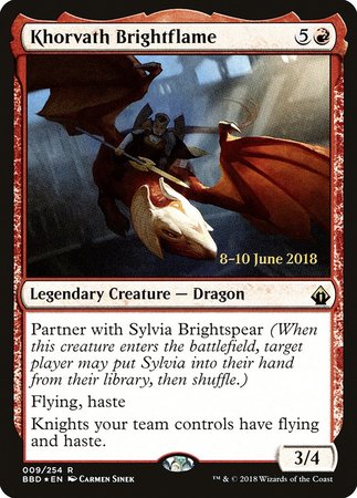 Khorvath Brightflame [Battlebond Promos] | Mindsight Gaming