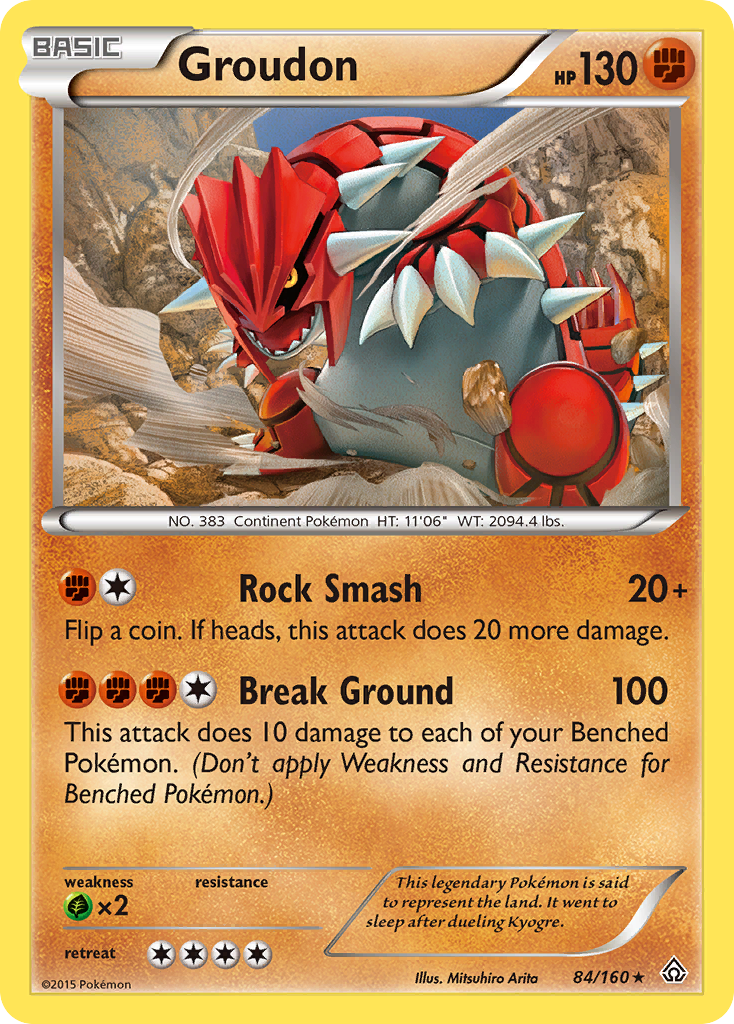 Groudon (84/160) [XY: Primal Clash] | Mindsight Gaming