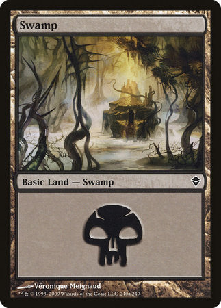 Swamp (240a) [Zendikar] | Mindsight Gaming