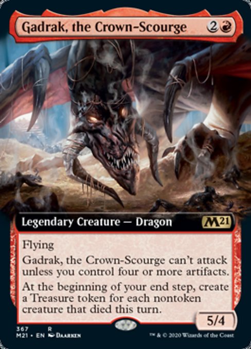 Gadrak, the Crown-Scourge (Extended Art) [Core Set 2021] | Mindsight Gaming