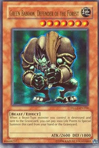 Green Baboon, Defender of the Forest [DLG1-EN104] Ultra Rare | Mindsight Gaming