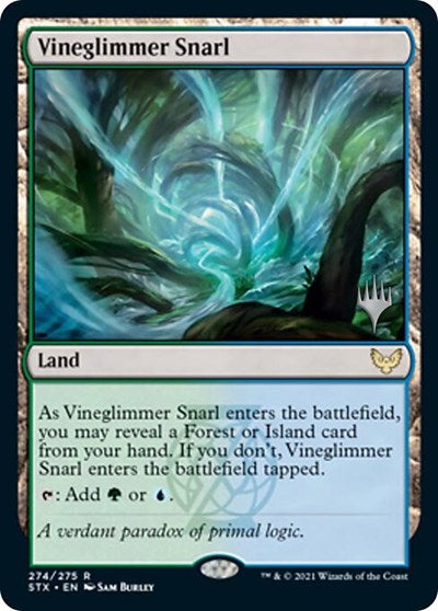 Vineglimmer Snarl (Promo Pack) [Strixhaven: School of Mages Promos] | Mindsight Gaming