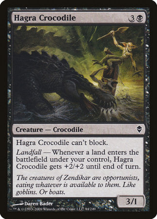 Hagra Crocodile [Zendikar] | Mindsight Gaming