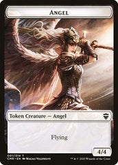 Angel // Salamander Warrior Token [Commander Legends Tokens] | Mindsight Gaming