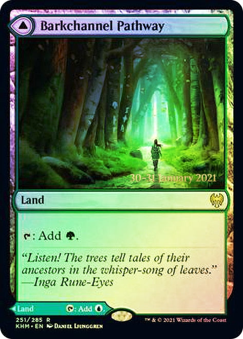 Barkchannel Pathway // Tidechannel Pathway  [Kaldheim Prerelease Promos] | Mindsight Gaming