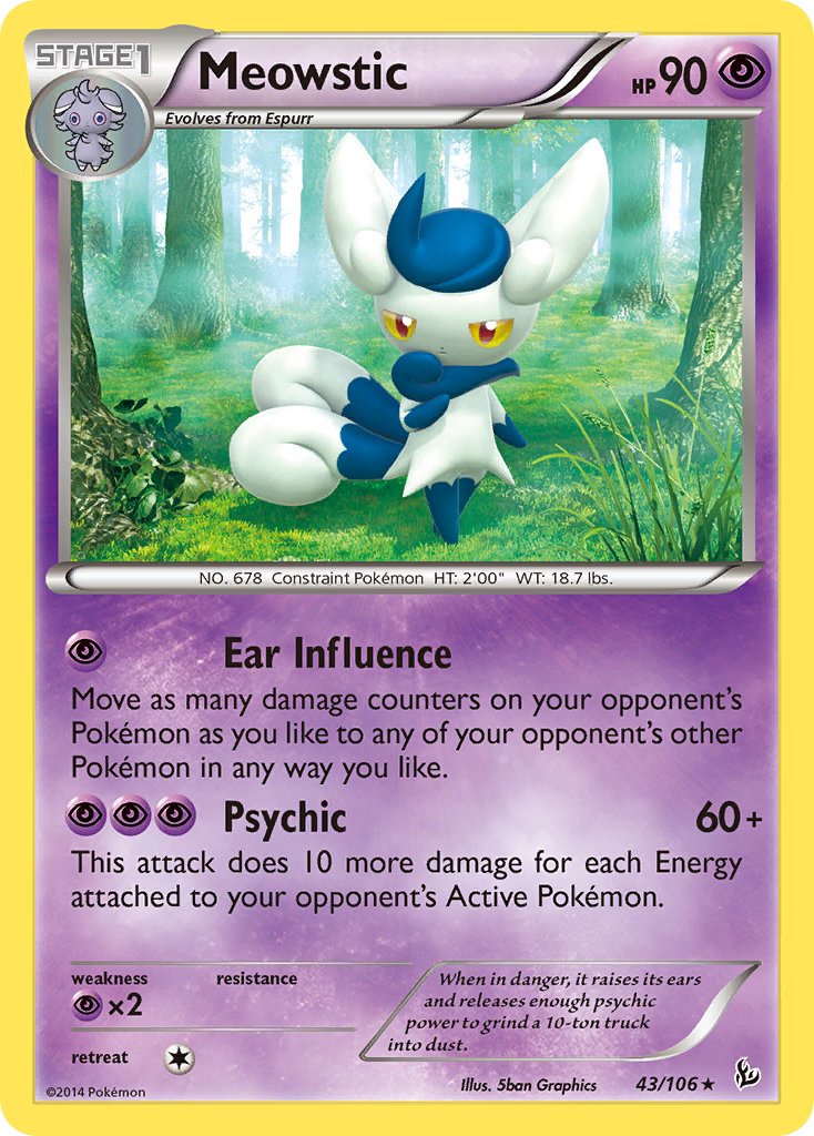 Meowstic (43/106) (Theme Deck Exclusive) [XY: Flashfire] | Mindsight Gaming