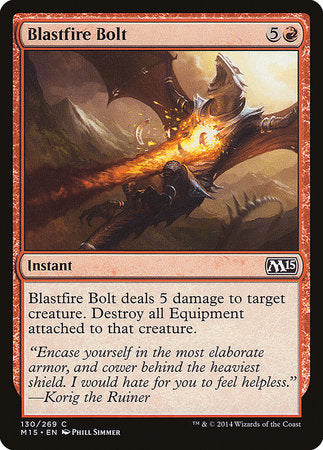 Blastfire Bolt [Magic 2015] | Mindsight Gaming