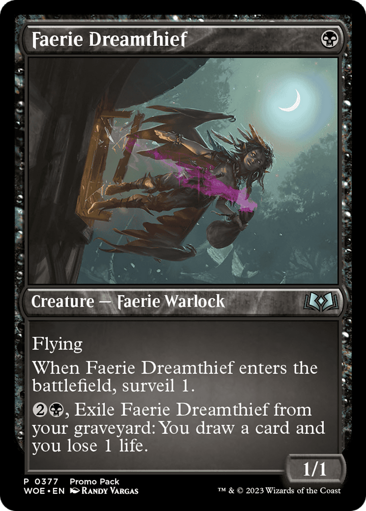 Faerie Dreamthief (Promo Pack) [Wilds of Eldraine Promos] | Mindsight Gaming