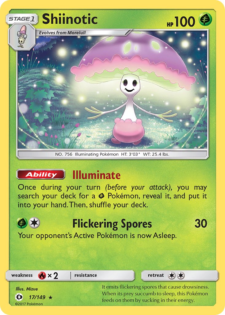 Shiinotic (17/149) (Theme Deck Exclusive) [Sun & Moon: Base Set] | Mindsight Gaming