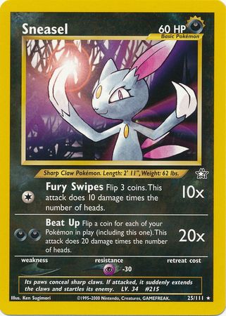 Sneasel (25/111) [Neo Genesis Unlimited] | Mindsight Gaming