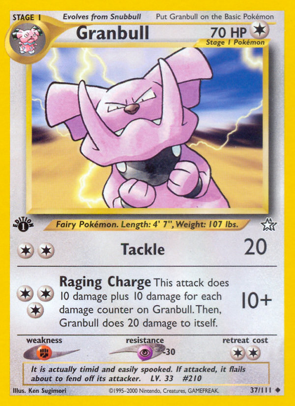 Granbull (37/111) [Neo Genesis 1st Edition] | Mindsight Gaming