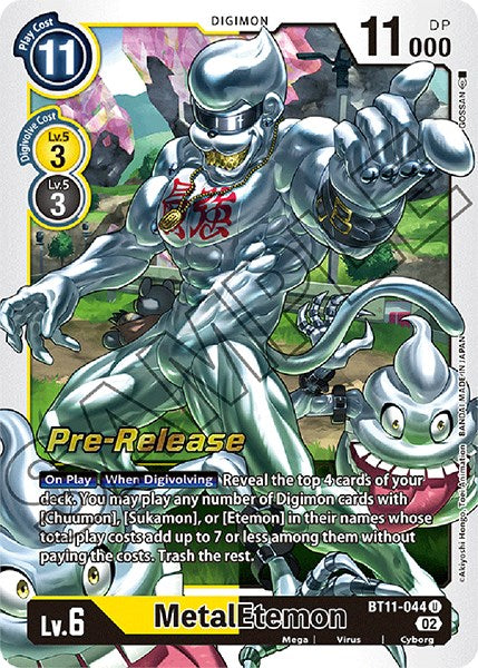 MetalEtemon [BT11-044] [Dimensional Phase Pre-Release Promos] | Mindsight Gaming