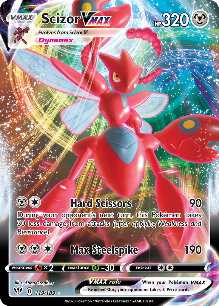 Scizor VMAX (119/189) [Sword & Shield: Darkness Ablaze] | Mindsight Gaming