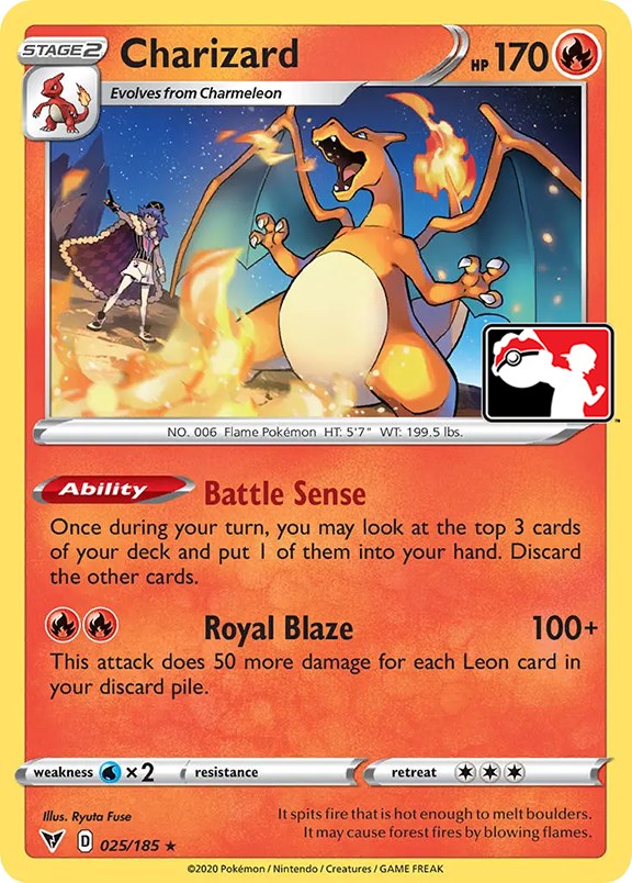 Charizard (025/185) [Prize Pack Series One] | Mindsight Gaming