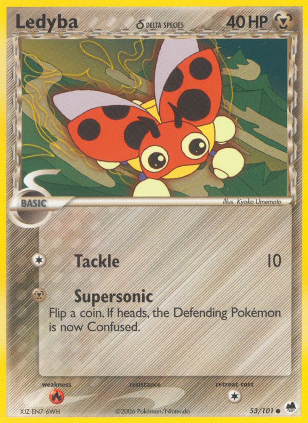 Ledyba (53/101) (Delta Species) [EX: Dragon Frontiers] | Mindsight Gaming