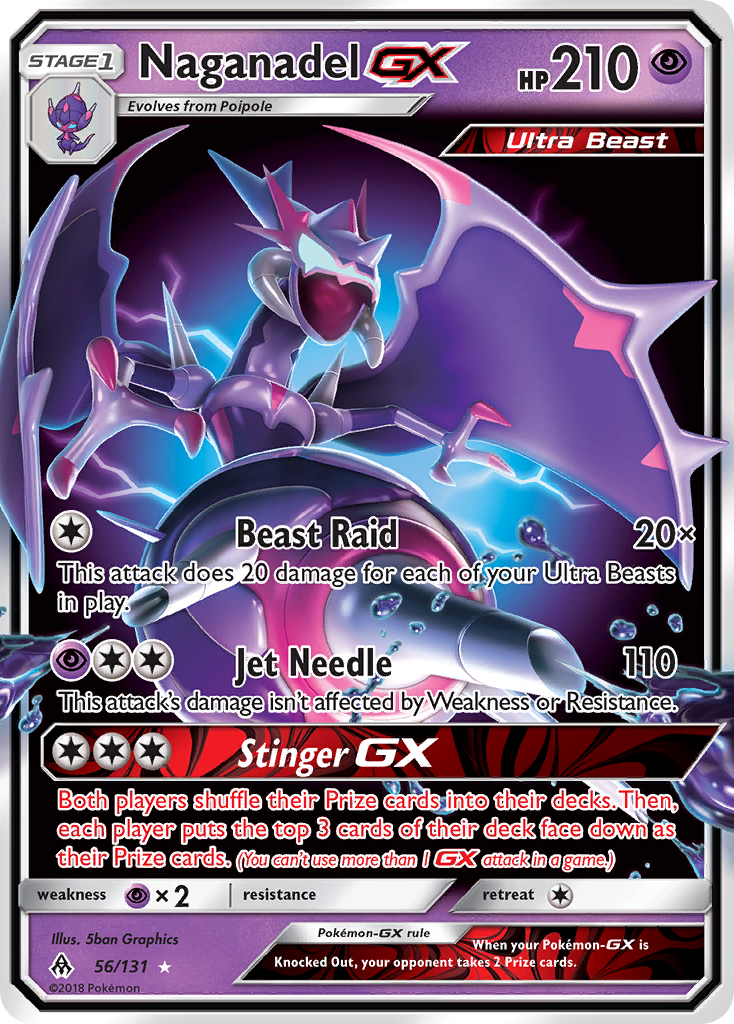 Naganadel GX (56/131) [Sun & Moon: Forbidden Light] | Mindsight Gaming