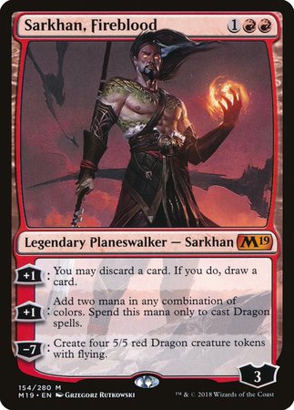 Sarkhan, Fireblood [Core Set 2019] | Mindsight Gaming