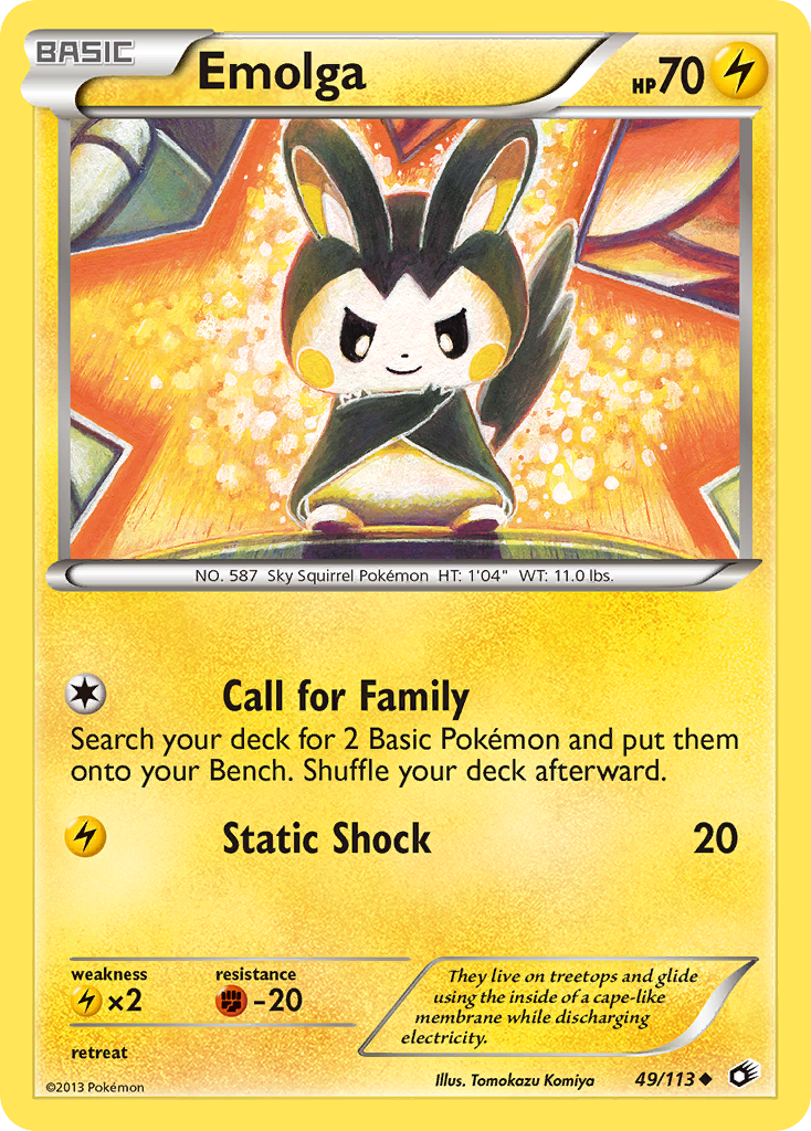 Emolga (49/113) [Black & White: Legendary Treasures] | Mindsight Gaming