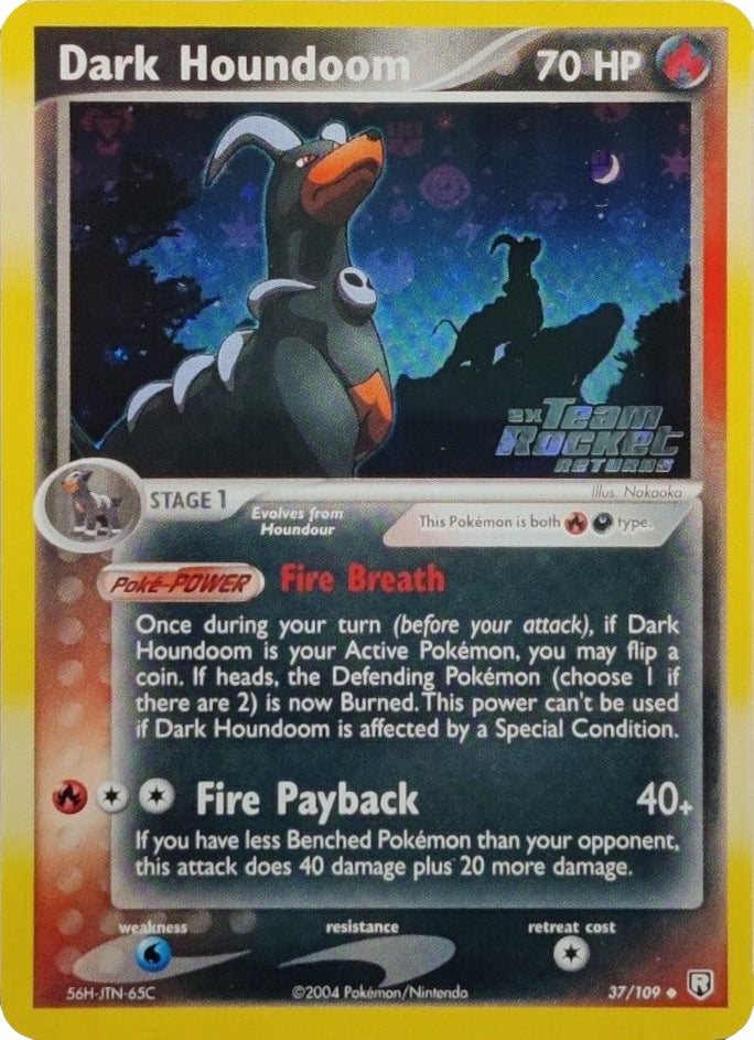 Dark Houndoom (37/109) (Stamped) [EX: Team Rocket Returns] | Mindsight Gaming