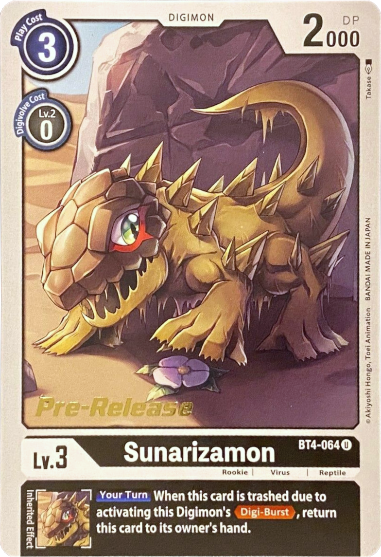 Sunarizamon [BT4-064] [Great Legend Pre-Release Promos] | Mindsight Gaming