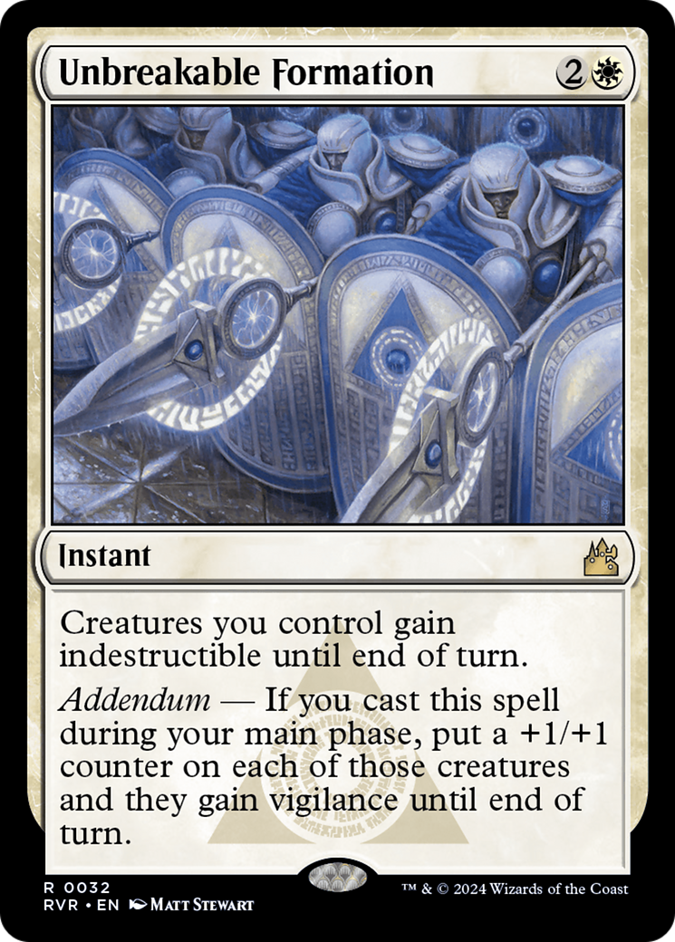 Unbreakable Formation [Ravnica Remastered] | Mindsight Gaming